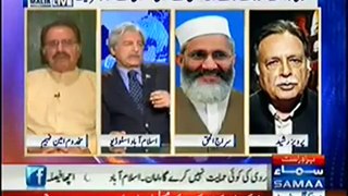 Masood Sharif Khan Khattak in Nadeem Malik Live on Samaa Tv 13 Jan 2015, Part 1