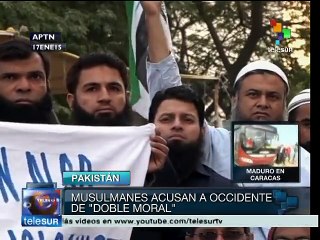 Pakistán: musulmanes se manifiestan contra la revista Charlie Hebdo