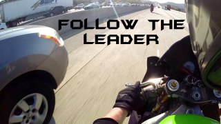 Kawasaki ZX-6R & Yamaha R6 Play: High Speed Follow The Leader