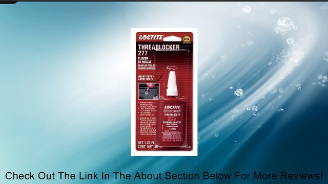 Loctite 38656 277 Red Large Threads Threadlocker Bottle - 36 ml Review