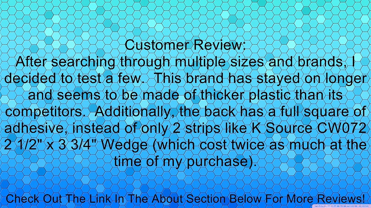 CIPA 49002 1.25"  x 2.25" HotSpots Stick-On Convex Wedge Review