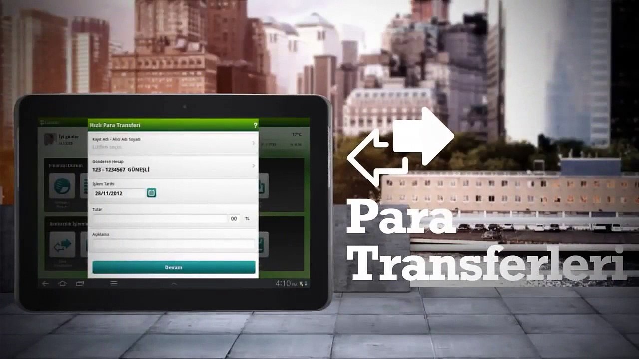 Garanti Bankası Cep Şubesi Kullanımı