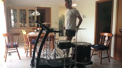 The Treadmill Drummer #5 - Enter Sandman - Metallica Drum Cover