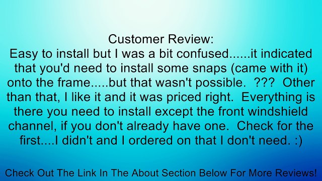 Bestop 52508-09 Charcoal Traditional Bikini Top for 76-91 CJ7, CJ8 and Wrangler YJ Review