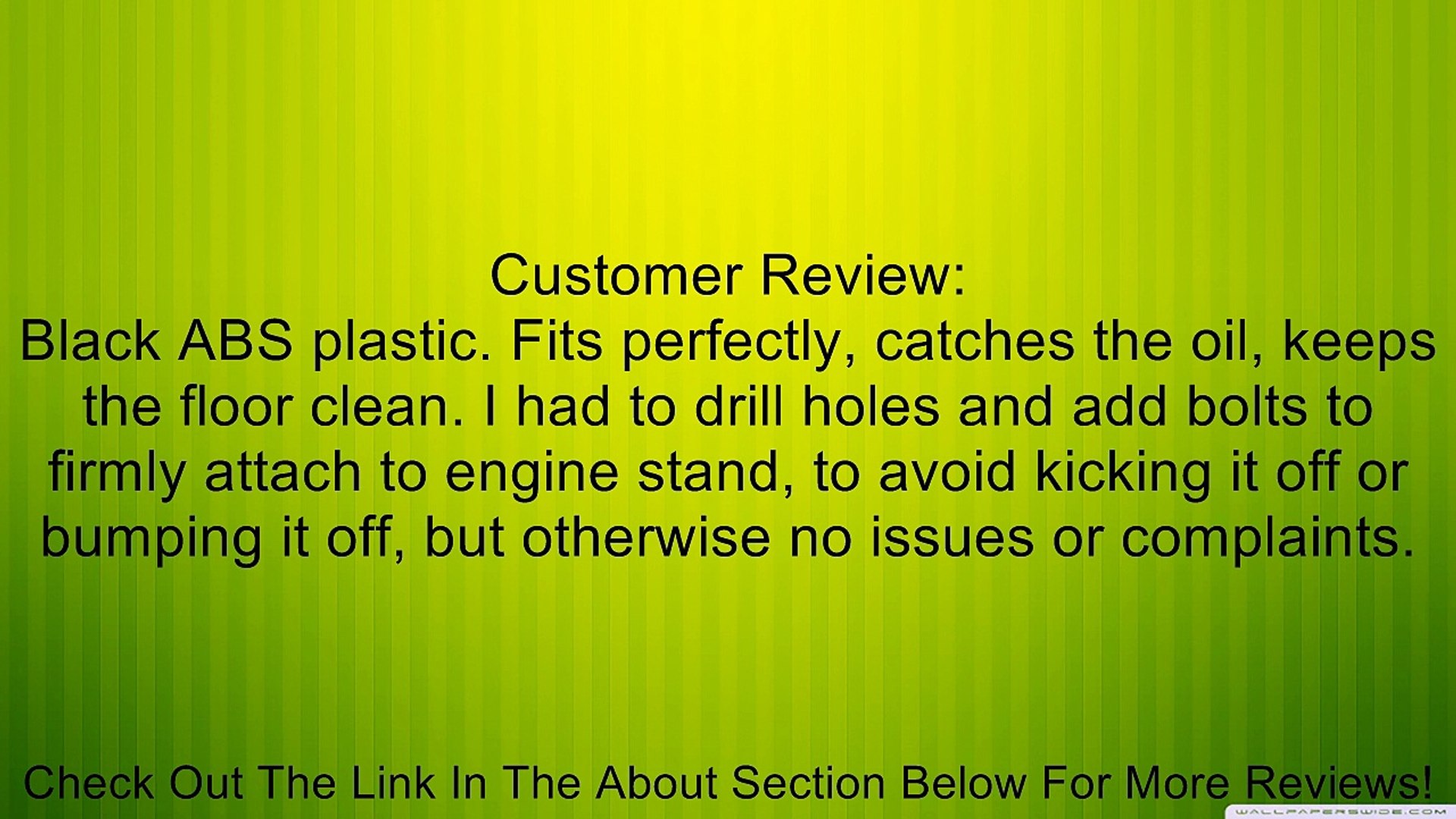 For Geared Engine Stand Garage Shop Sunex 8300dp Oil Drip Pan