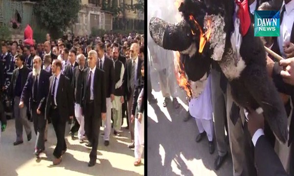 Lawyers protest across country against Charlie Hebdo cartoons