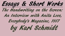 An Interview with Anita Loos, Everybody's Magazine, 1917 by Karl Schmidt | Essay | FULL AudioBook