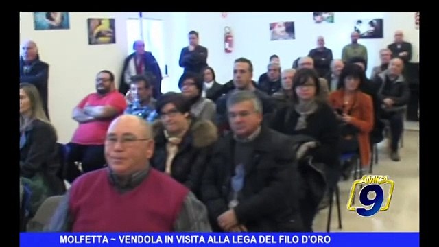MOLFETTA | Vendola in visita alla Lega del Filo d'Oro