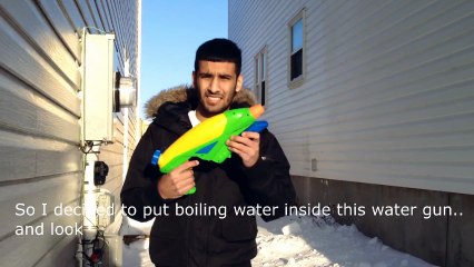 Using a Watergun in Winter - ZaidAliT Offical - HD