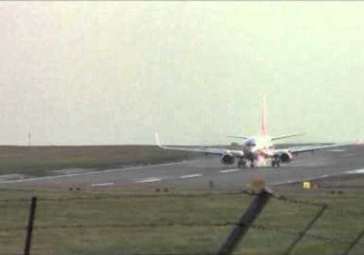 Windy Conditions Force Sideways Landings at Leeds Airport