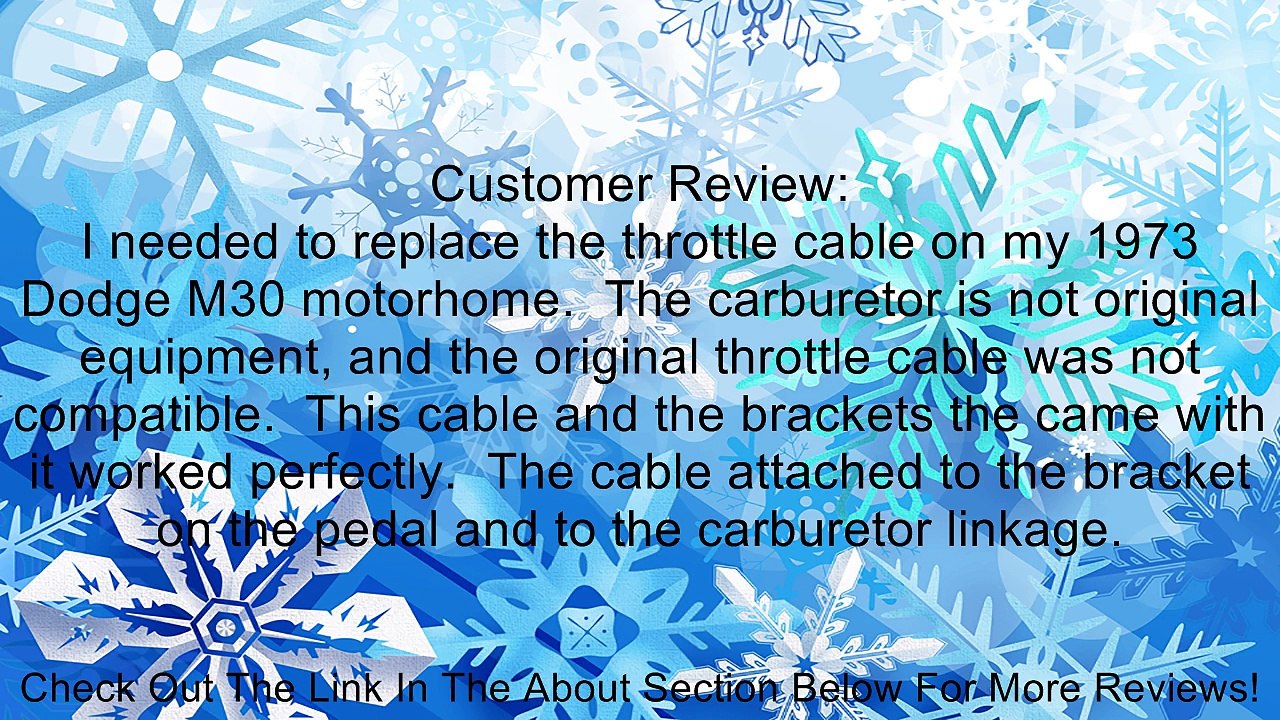 Lokar TC-1000HT48 48" Hi-Tech Throttle Cable Kit Review