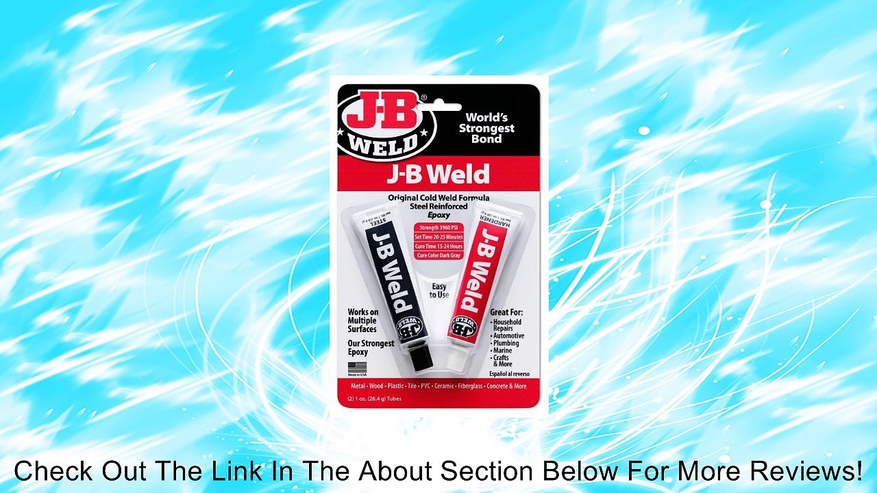 J-B Weld 8265S Original Steel Reinforced Epoxy Twin Pack - 2 oz Review