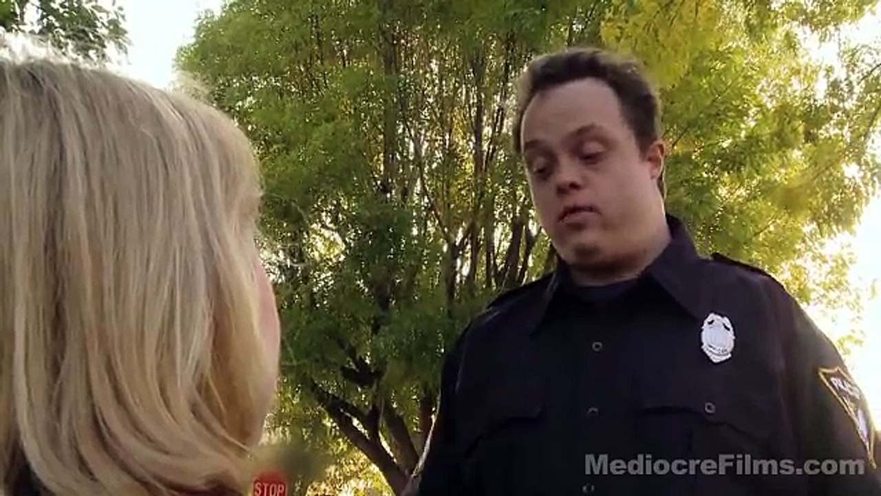 Blonde in a Convertible - Retarded Policeman #33