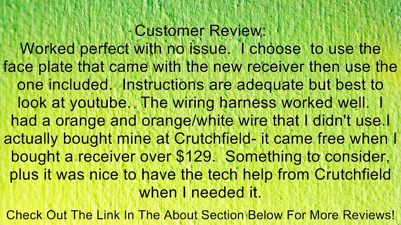 Metra 99-7862 Lower Dash Single DIN Installation Kit for 2003-2004 Honda Accord with Wire Harness Review