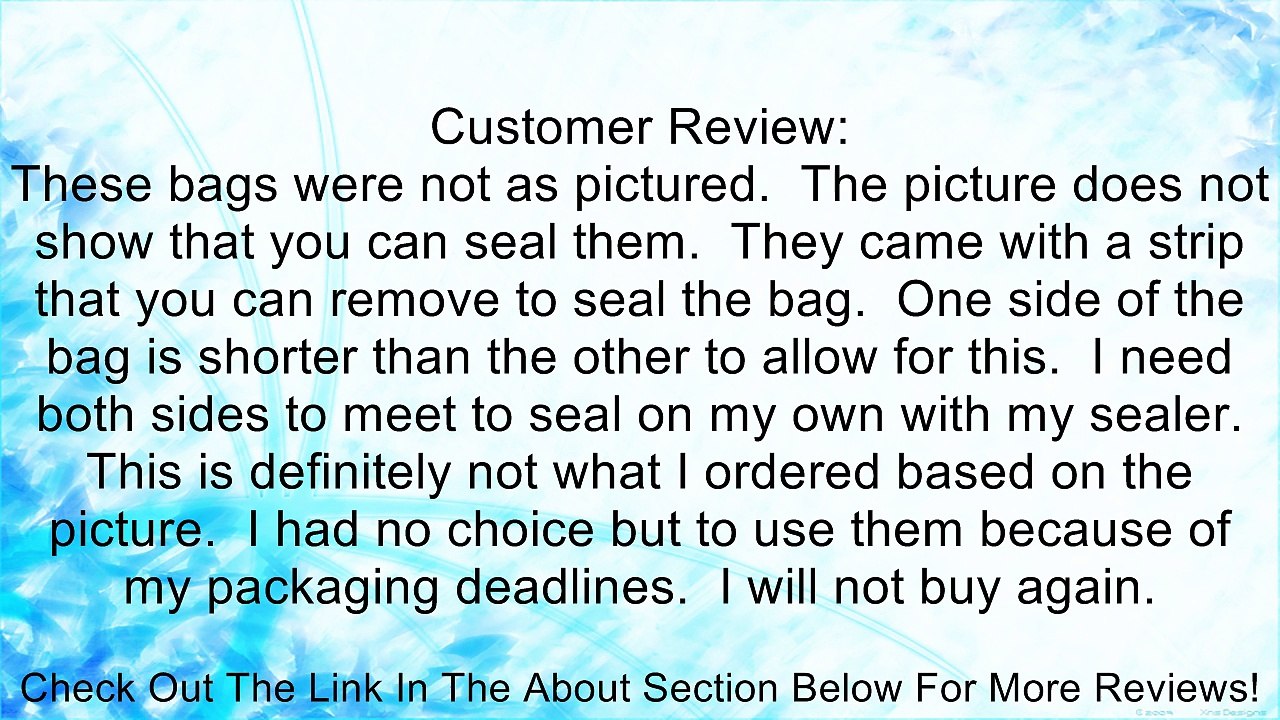 Grizzly H7295 Plastic Bag - 4" x 6" x 2mil - 100 pc. Review