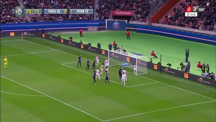 David Luiz 1:1 | PSG - Evian TG 18.01.2015 HD