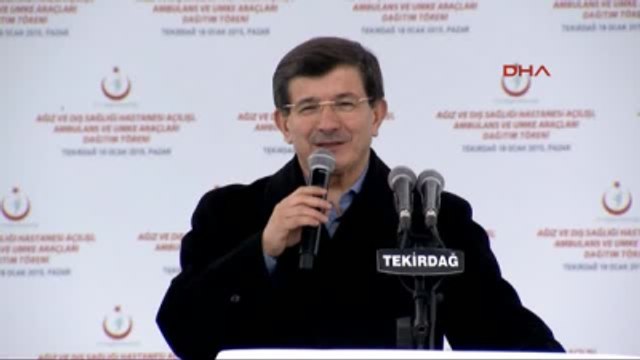 Başbakan Davutoğlu Sağlık Bakanlığı Ambulans Dağıtım Töreni ile Tekirdağ Ağız ve Diş Sağlığı...