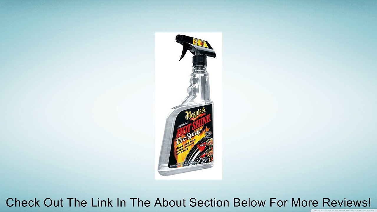 Meguiar's G12024 Hot Shine High Gloss Tire Spray - 24 oz. Review