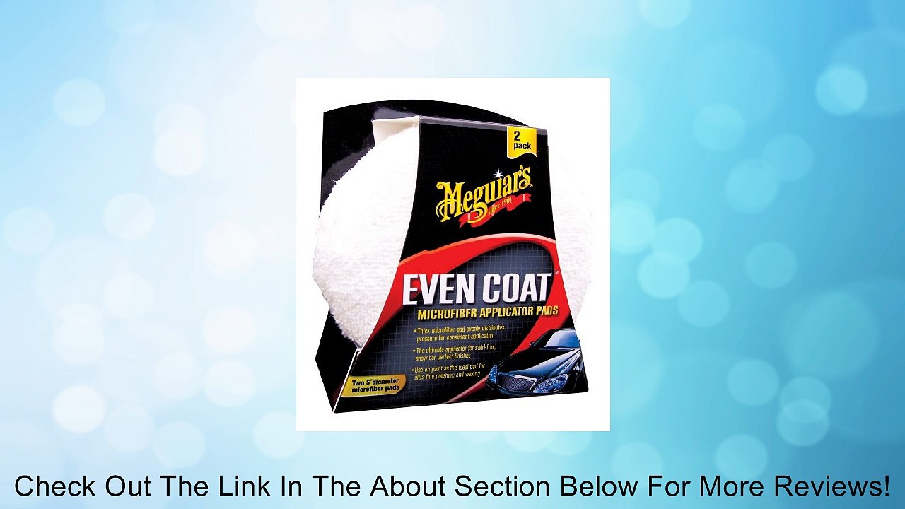 Meguiar's X3080 EvenCoat 5" Applicator Pads - (Pack of 2) Review