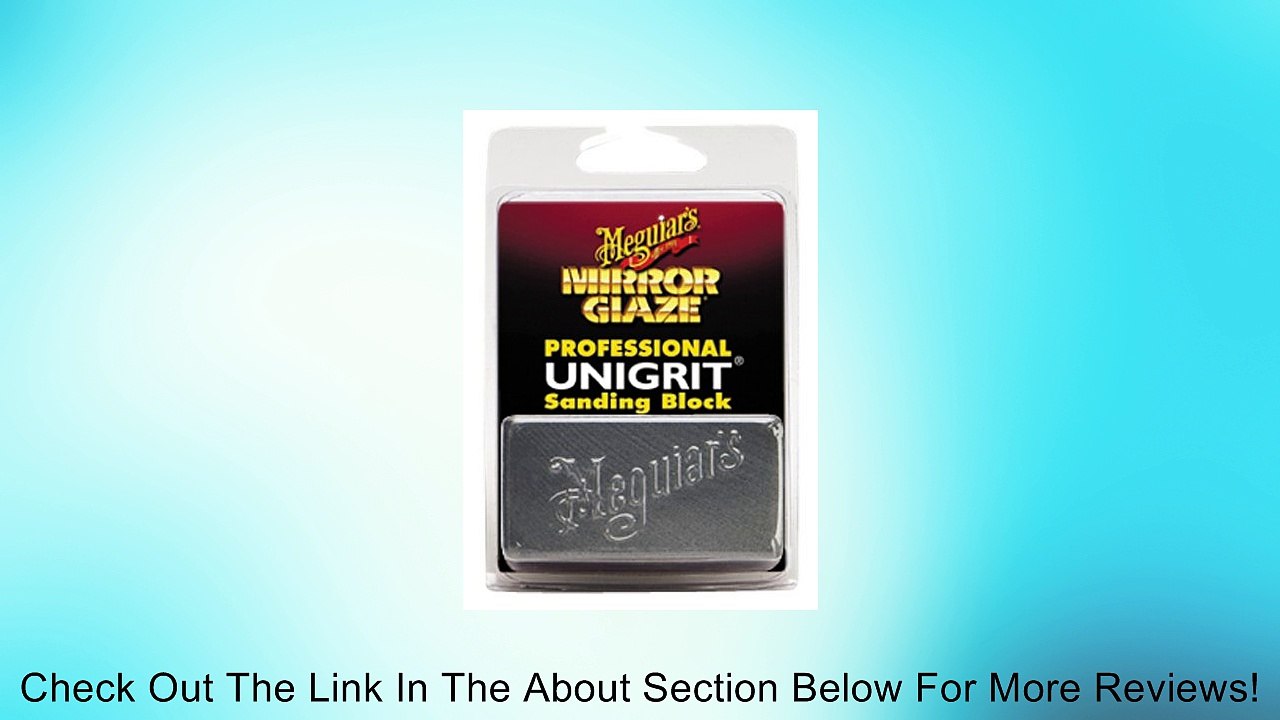 Meguiar's K2000 Mirror Glaze Unigrit Sanding Block - 2,000 Grit Review