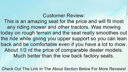 A & I Deluxe Midback Utility Seat - Black, Model# TM555BL [Automotive] Review