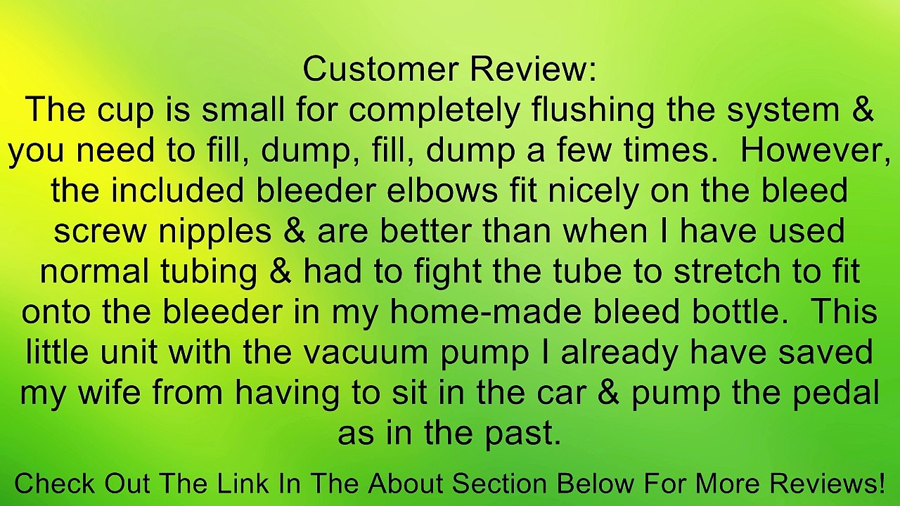 Lisle 19200 Brake Bleeding Kit Review Vídeo Dailymotion