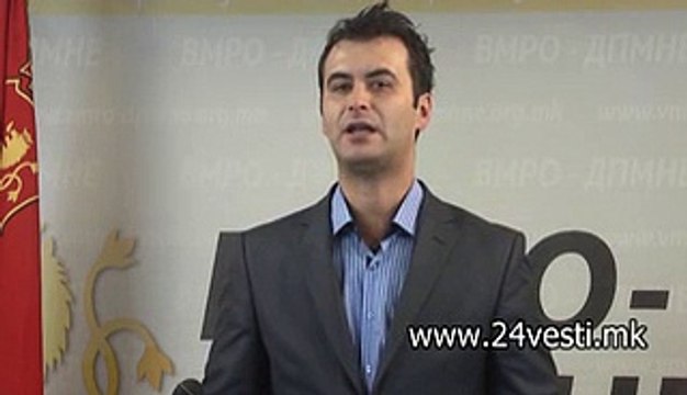 IZJAVA ALEKSANDAR STOJKOVSKI VMRO DPMNE 18 01