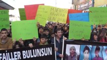 Silopi'de Cizre Olayları Yürüyüş ile Protesto Edildi