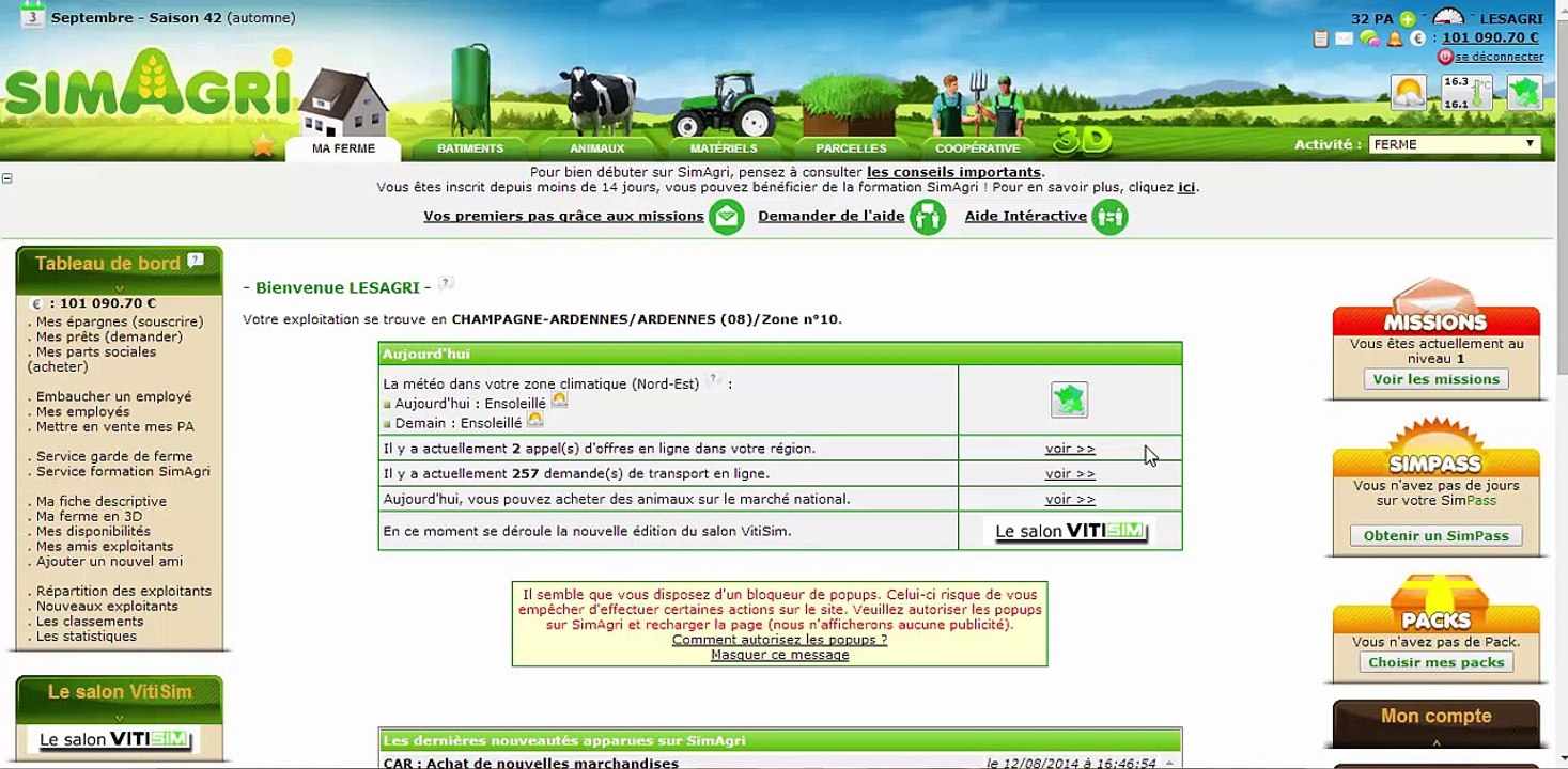 simagri aventure suivie 2