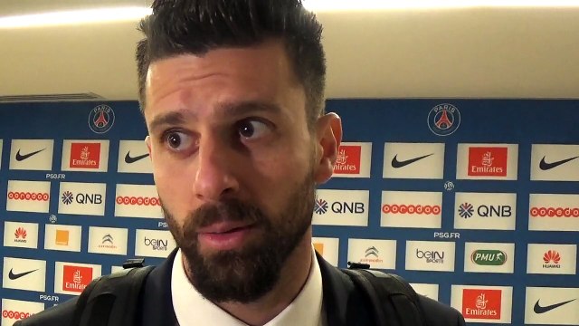 Thiago Motta en zone mixte après la victoire du PSG contre Evian (4-2)