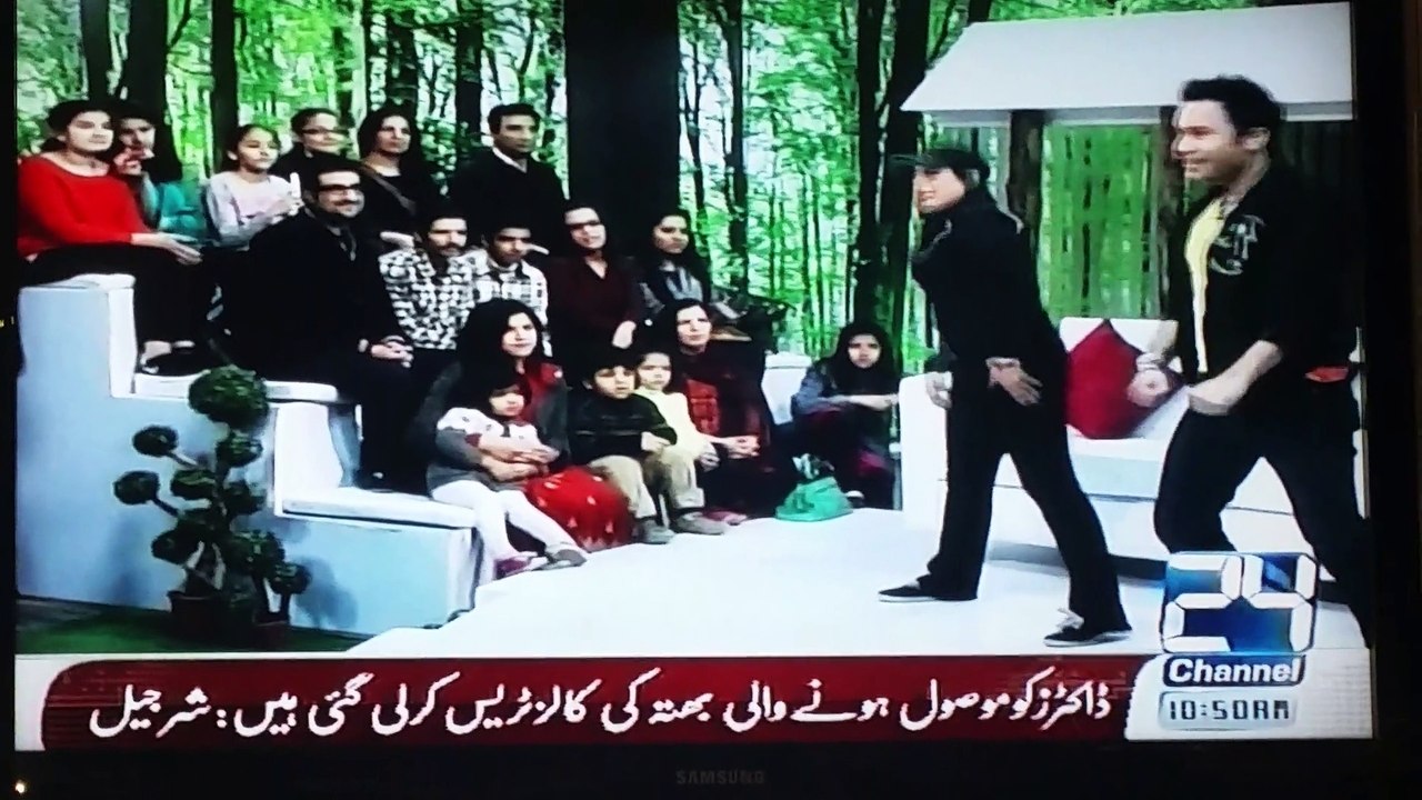 Zumba Star Nasrullah Michel Ansari & Reshma Tabbasum Rocked Channel 24 TV