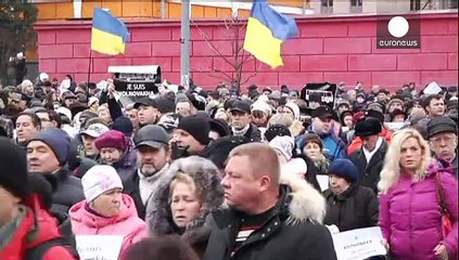Ungeduld auf dem Maidan: Demonstranten fordern Donbass zurück