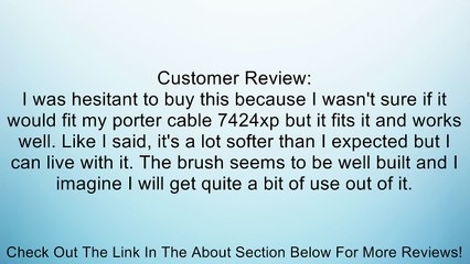 Porter Cable White Standard Carpet Brush Review