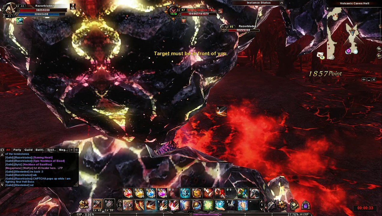 Archlord II - Lv. 45 Volcanic Caves Hell Solo - Final Boss