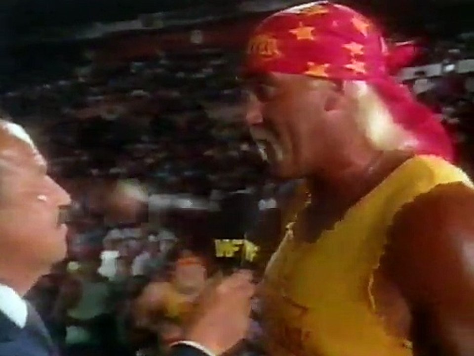1991.09.14 Superstars - Hulk Hogan interview about Ric Flair [prelude to SSeries]