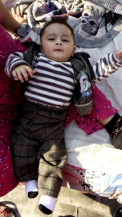 Ayan having sunbath