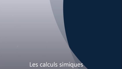 Les calculs sismiques