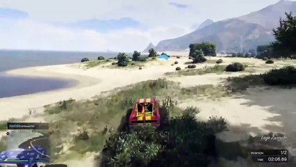 Un monster truck fait une prise de judo dans GTA V