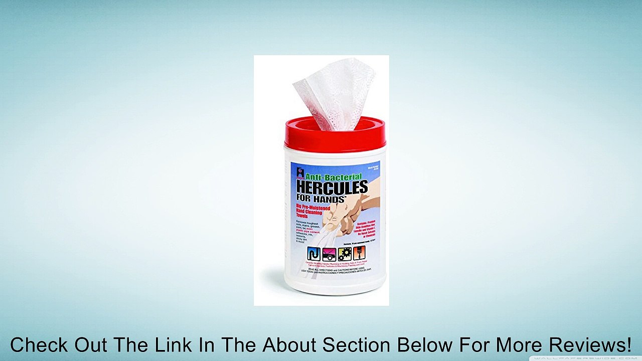 Oatey 45337 Hercules Pre-Moistened Antibacterial Hand Cleaning Towels Plumbing Towels 25 Pack Review