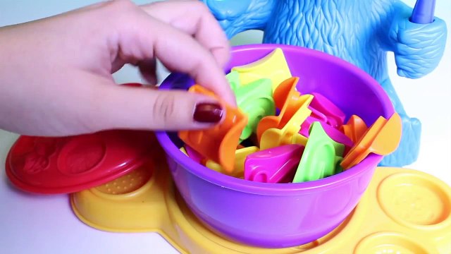 Play Doh Cookie Monster Letter Lunch Learning ABC Sesame Street 123 Play-Doh Toy Plaza Sesamo