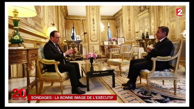 La cote de popularité de François Hollande et Manuel Valls en hausse