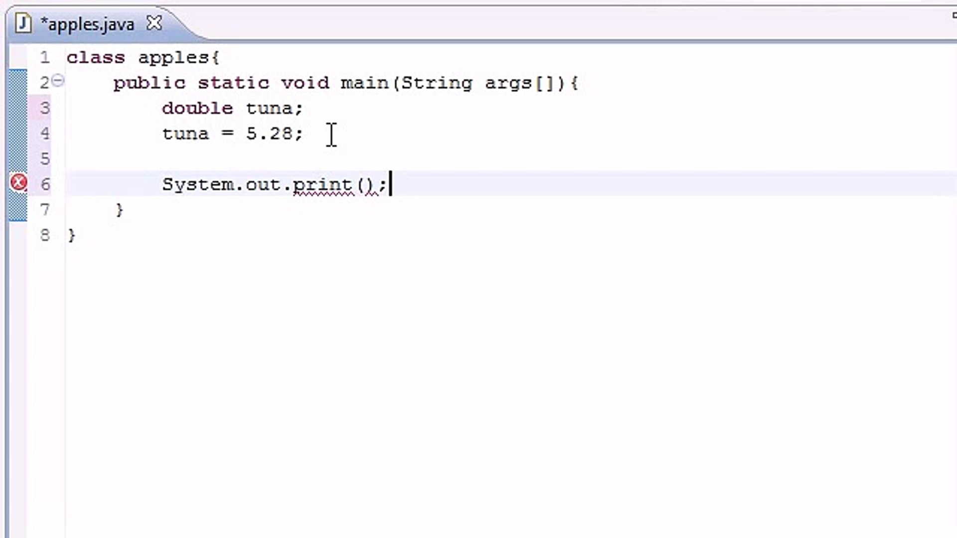 Java Programming Tutorial - 5 - Variables