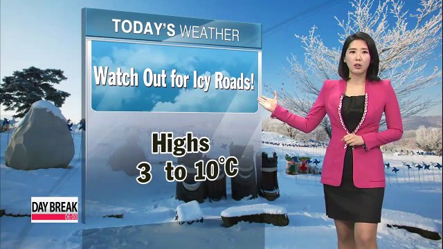 Watch out for icy roads