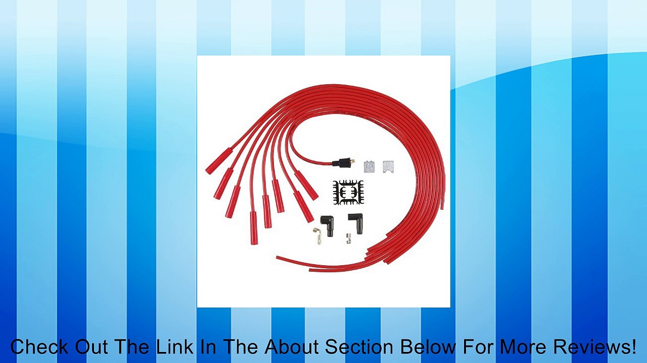 ACCEL 5040R 8mm Super Stock Spiral Universal Wire Set - Red Review