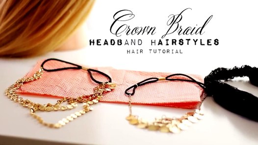 & CUTE HEADBAND HAIRSTYLES #1  EVERYDAY CROWN BRAID 