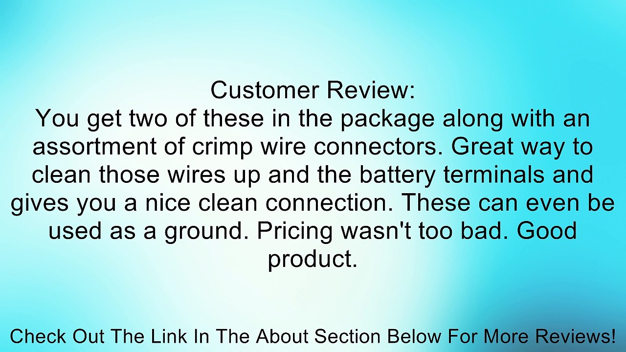 WirthCo 30700 Frame Ground Tap also used as a Side Terminal Triple Tap Review