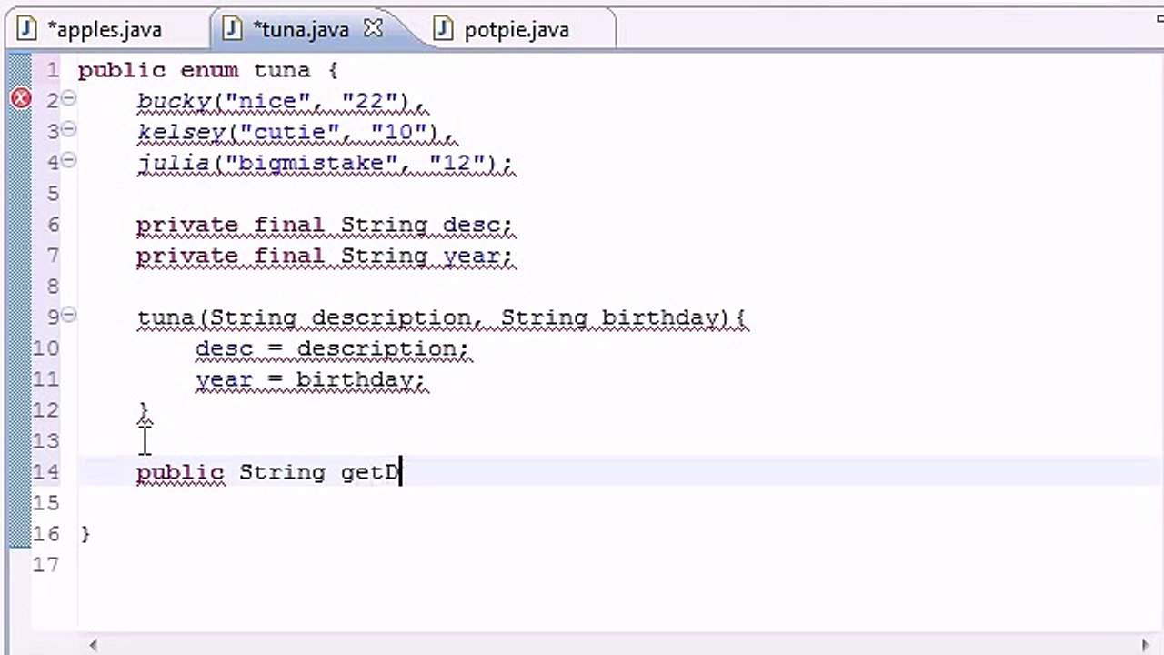 Java Programming Tutorial - 44 - Enumeration