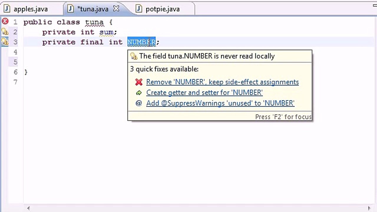 Java Programming Tutorial - 48 - final