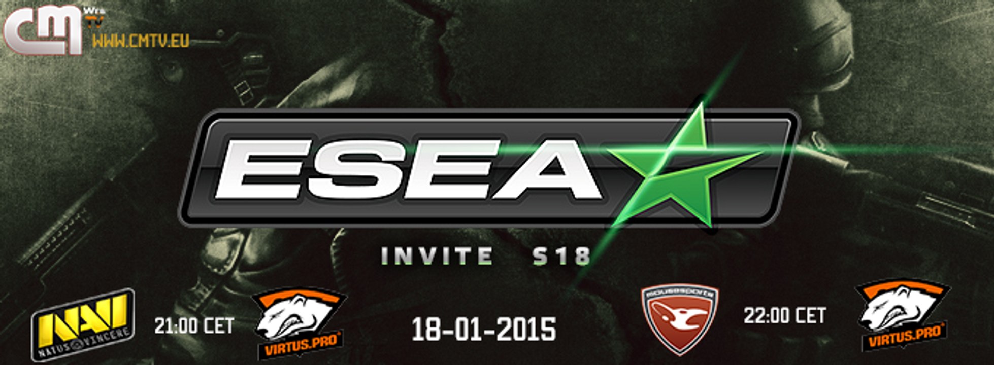 Natus Vincere vs Virtus pro CM.TV ESEA Invite S18 www.cmtv.eu