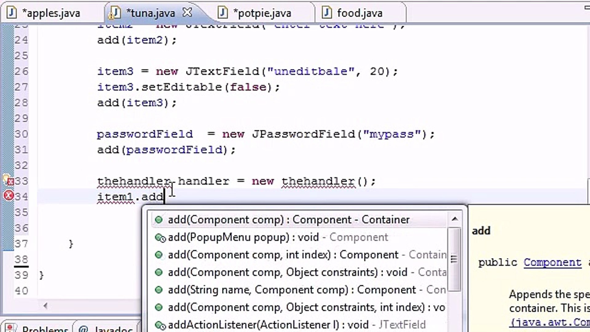 Java Programming Tutorial - 53 - ActionListner